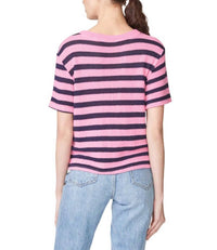 Stateside - SWEATER KNIT STRIPE PIQUE BABY TEE
