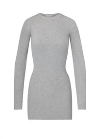 Eterne - Long Sleeve Crewneck Mini Dress