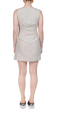 Ciao Lucia - Virginie Dress Oatmeal Linen