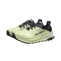 ALTRA Women's Olympus 6 Trail Running Shoes in black green - women's shoe - detail view