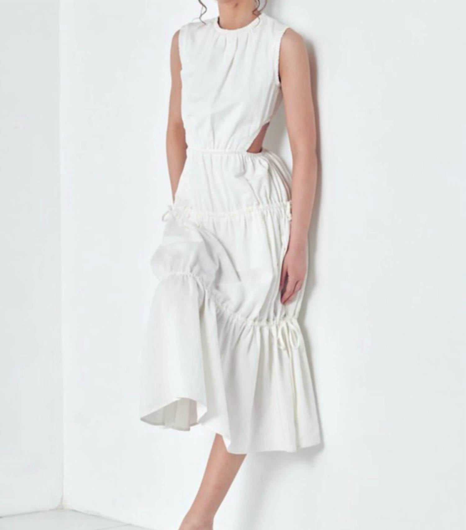 Lena - Woven Cutout Dress