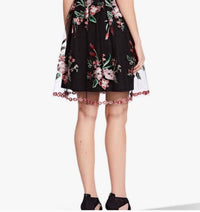 Adrianna Papell - Tulle Floral Embroidery Short Party Dress