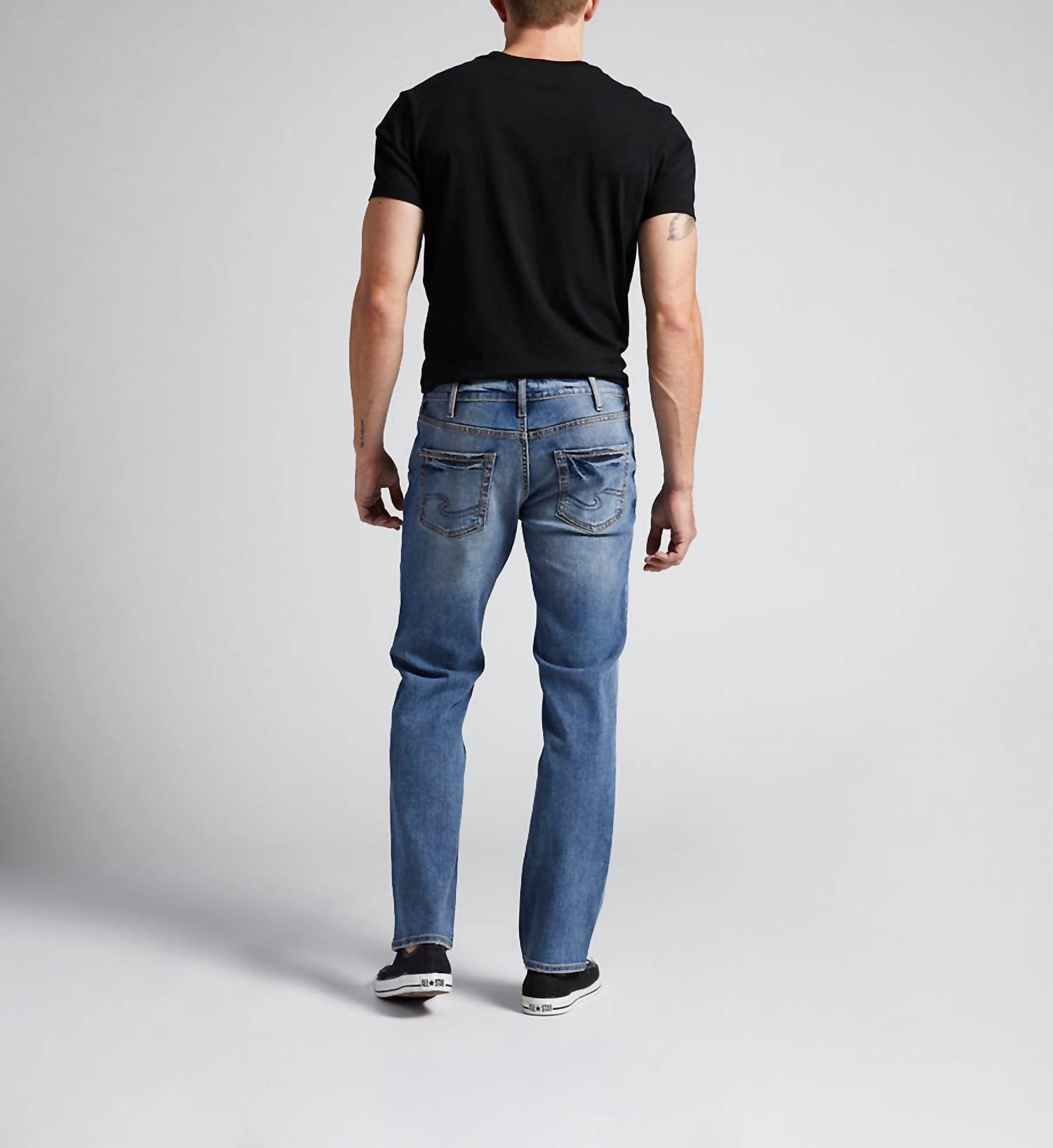 Silver Jeans Co Allan Jeans in indigo - men's jeans - alternate view