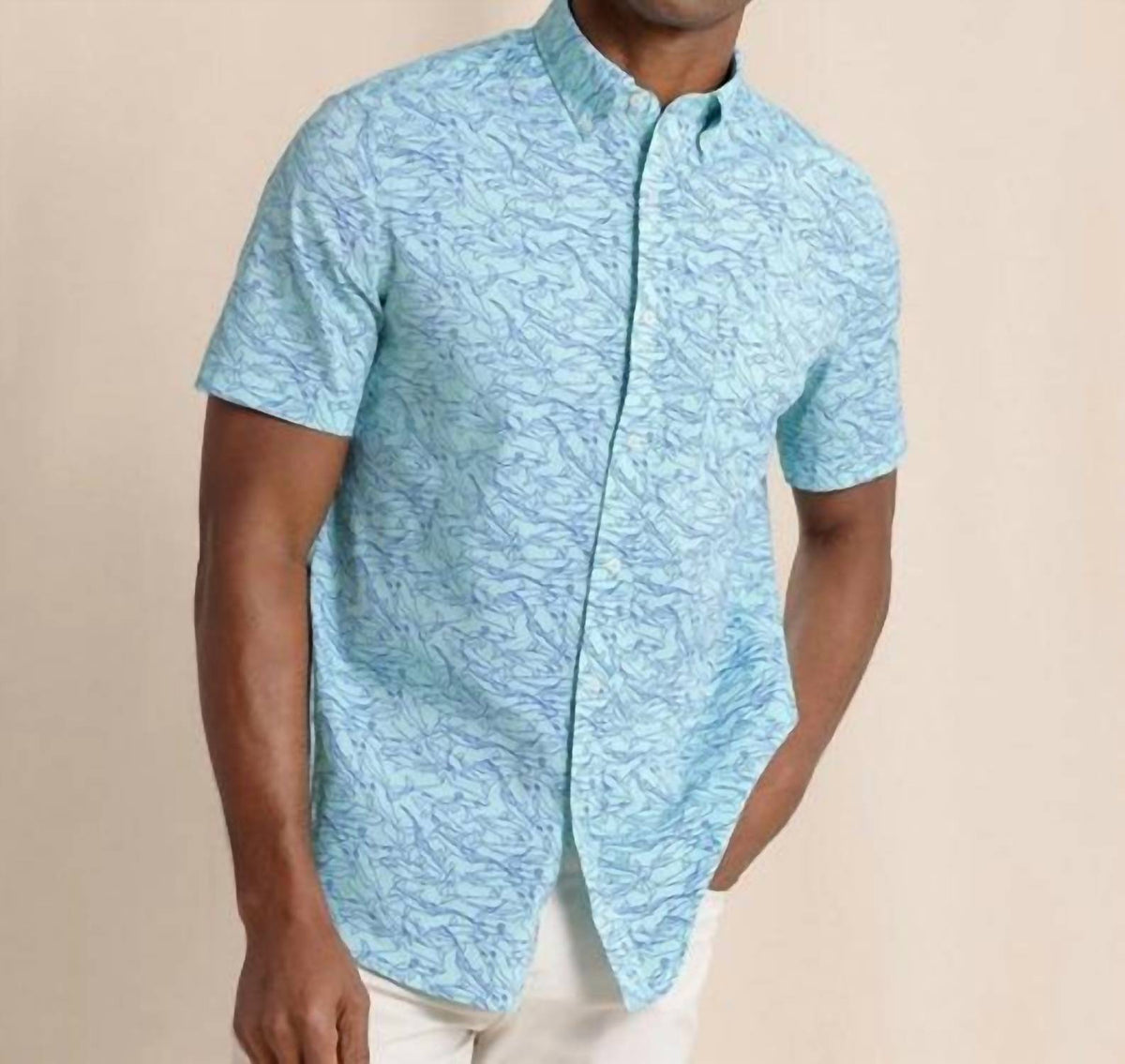 Southern Tide - Shark Bait brrr Intercoastal Short Sleeve Sport Shirt