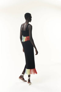 Olivia Rubin - Faye Rainbow Fringe Midi Skirt