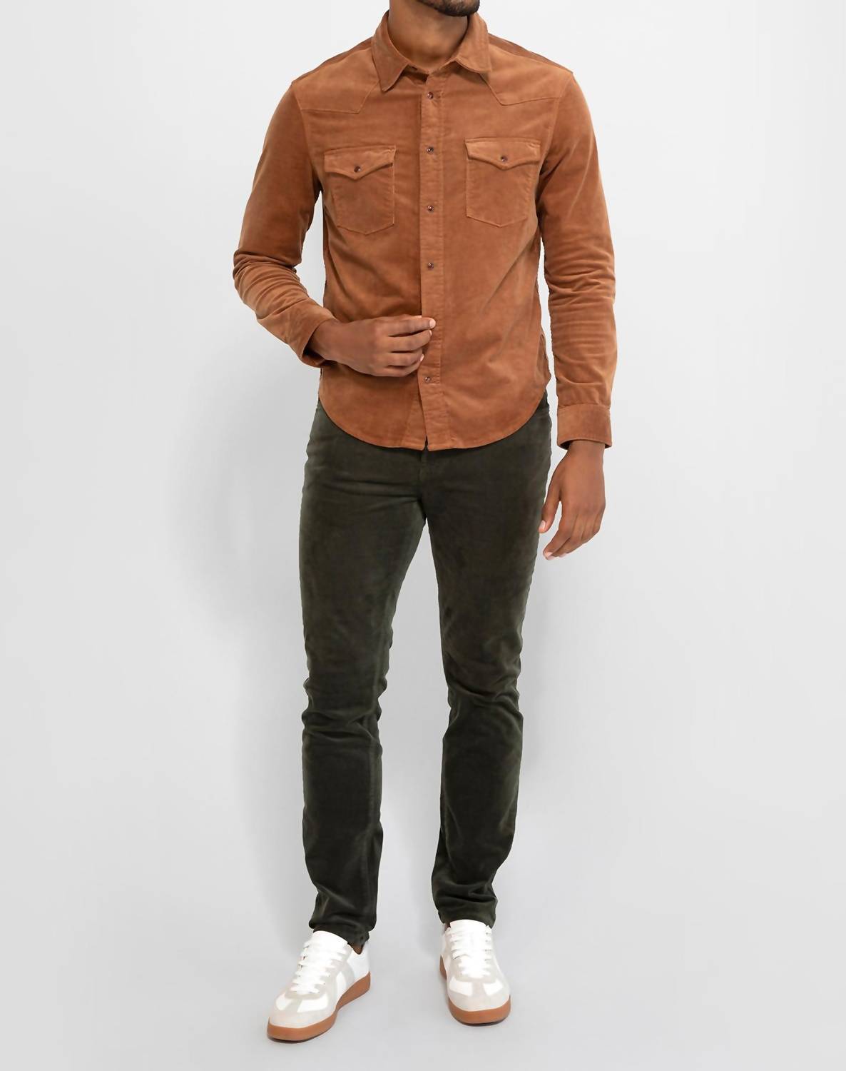 Monfrere - Eastwood Needle Cord Long Sleeve Shirt