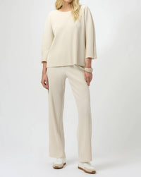 Joseph Ribkoff - Pleated Scuba Crepe Boxy Top