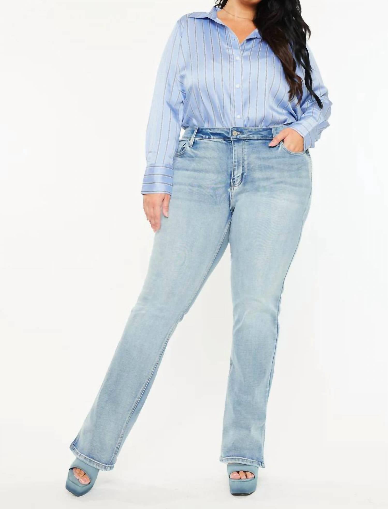 Kancan - Mid Rise Y2k Bootcut Jean - Plus