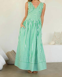 Skies Are Blue - Ruffle Strap Maxi Dress