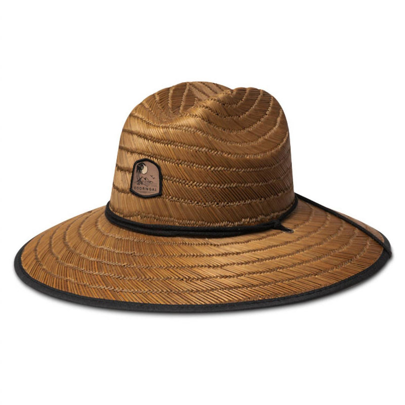 Fieldstone Men's Surf Straw Hastings Hat in chocolate - men's hat