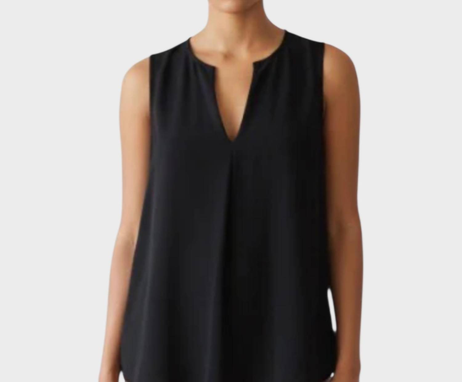Ninexis - Sleeveless V-neck Blouse