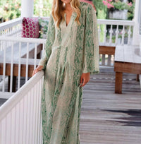BRITON COURT Kali Maxi Dress in summer green - women's dress - view 5
