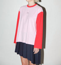 Kkco - Contrast Long Sleeve Box Tee