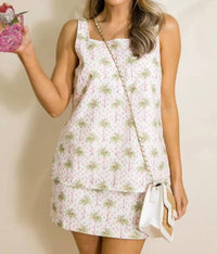 Tcec - Palm Beach Top And Mini Skirt Set
