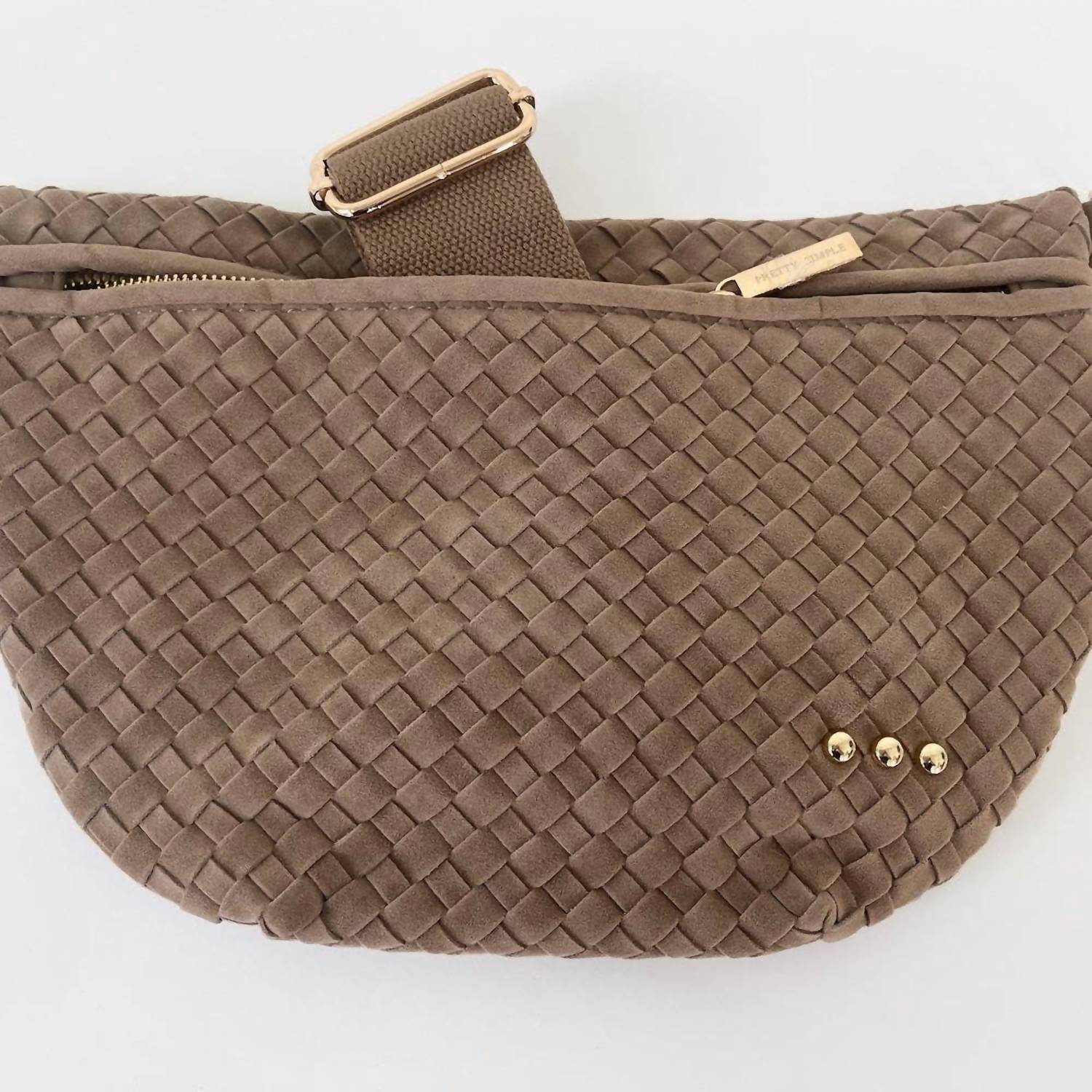 Pretty Simple - Women's Westlyn Suede Woven Bum Bag