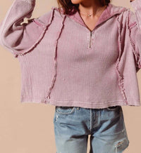 So Me - Lizzie Quarter Zip Sweater