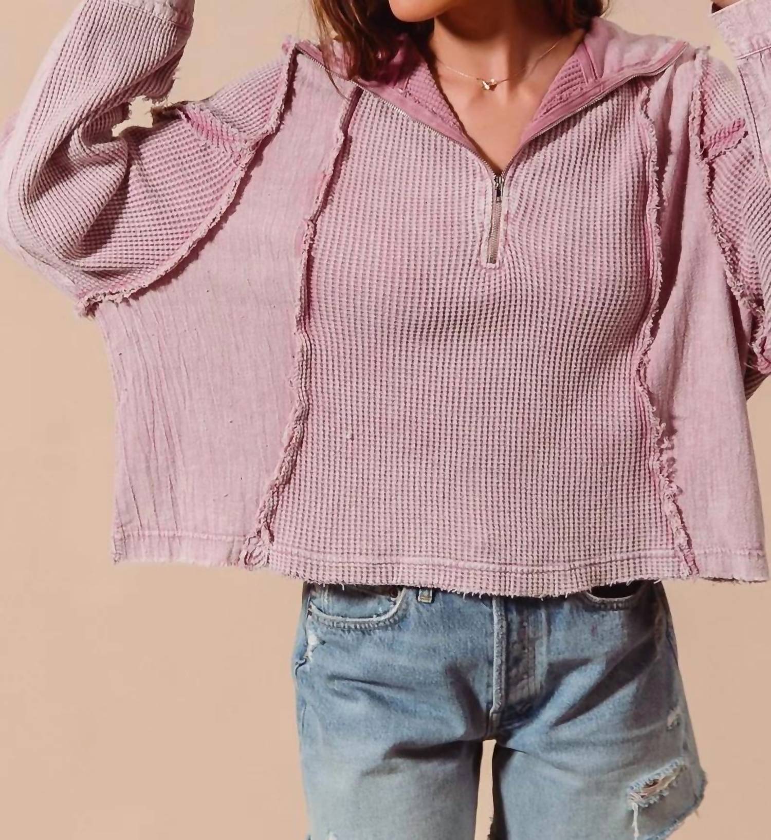 So Me - Lizzie Quarter Zip Sweater