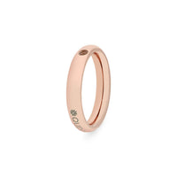 Qudo Women's Basic Small Ring in rose gold - women's jewelry