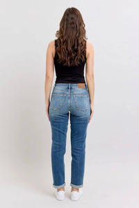 Judy Blue - Women's Isabella Midrise Vintage Wash Boyfriend Jean