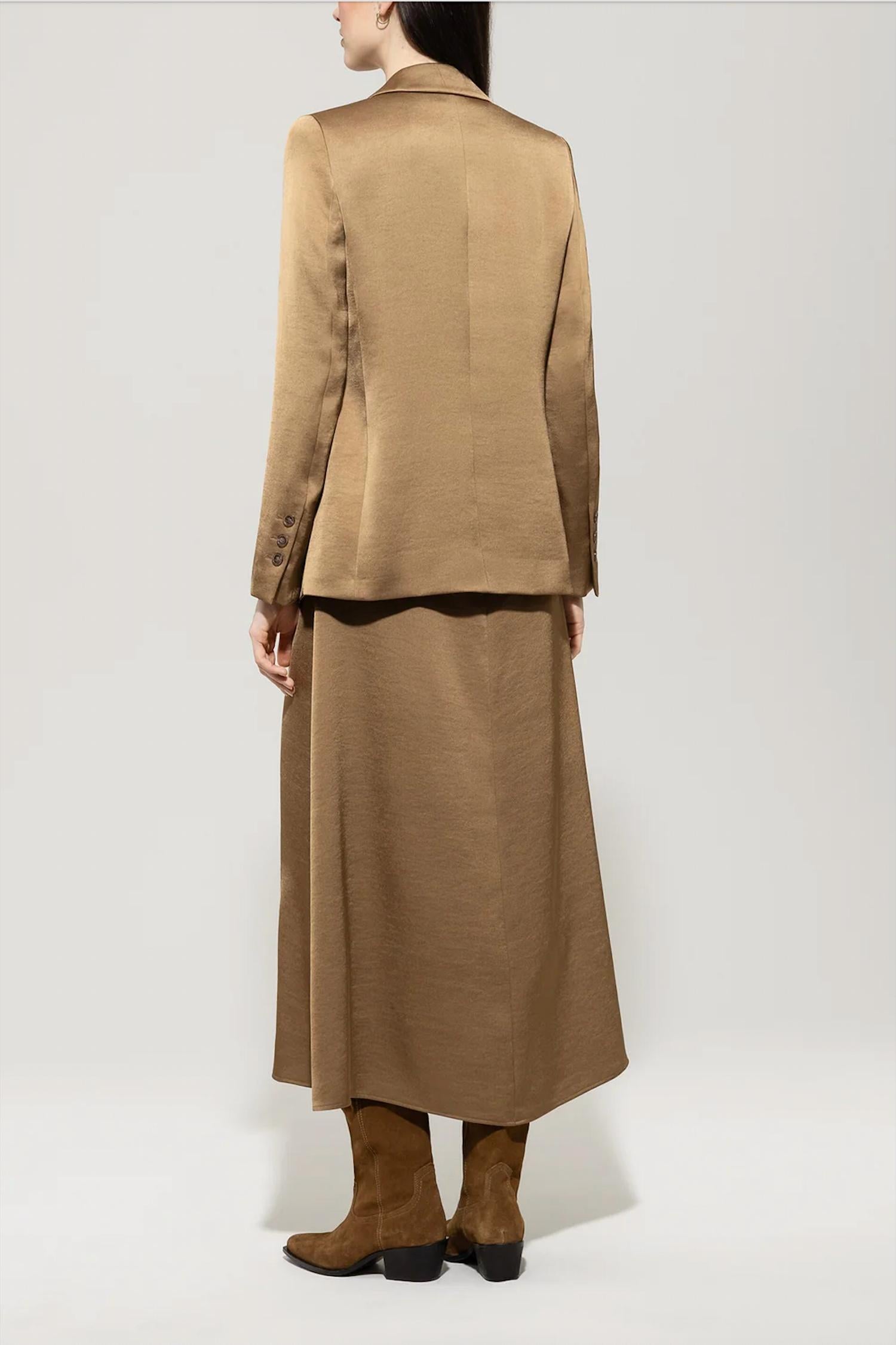 LUISA CERANO One-button Blazer in hanf - women's jacket - detail view