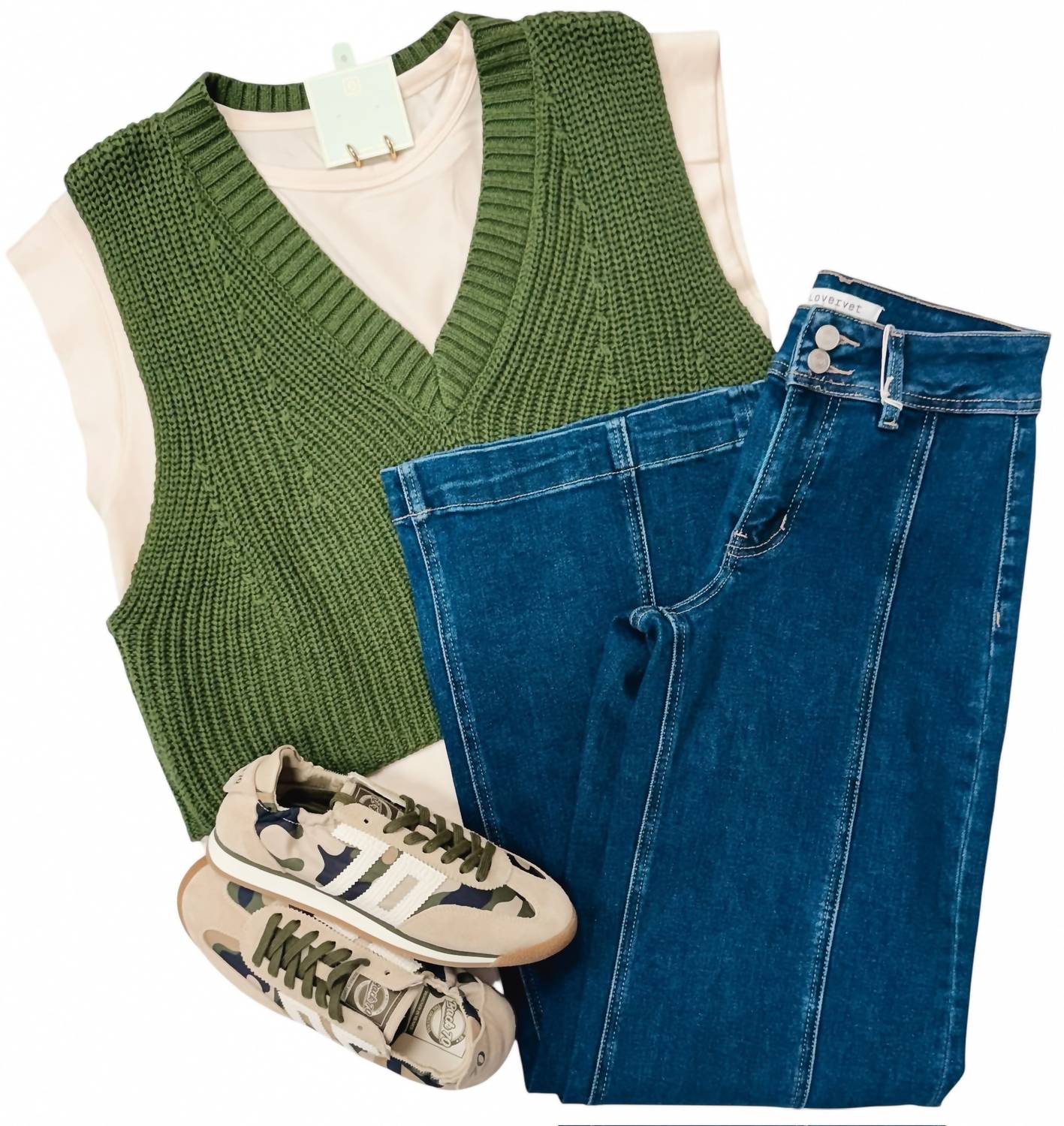 Entro - Twofer Pullover Top