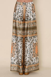 Fore Collection - Vintage Print Palazzo Pants