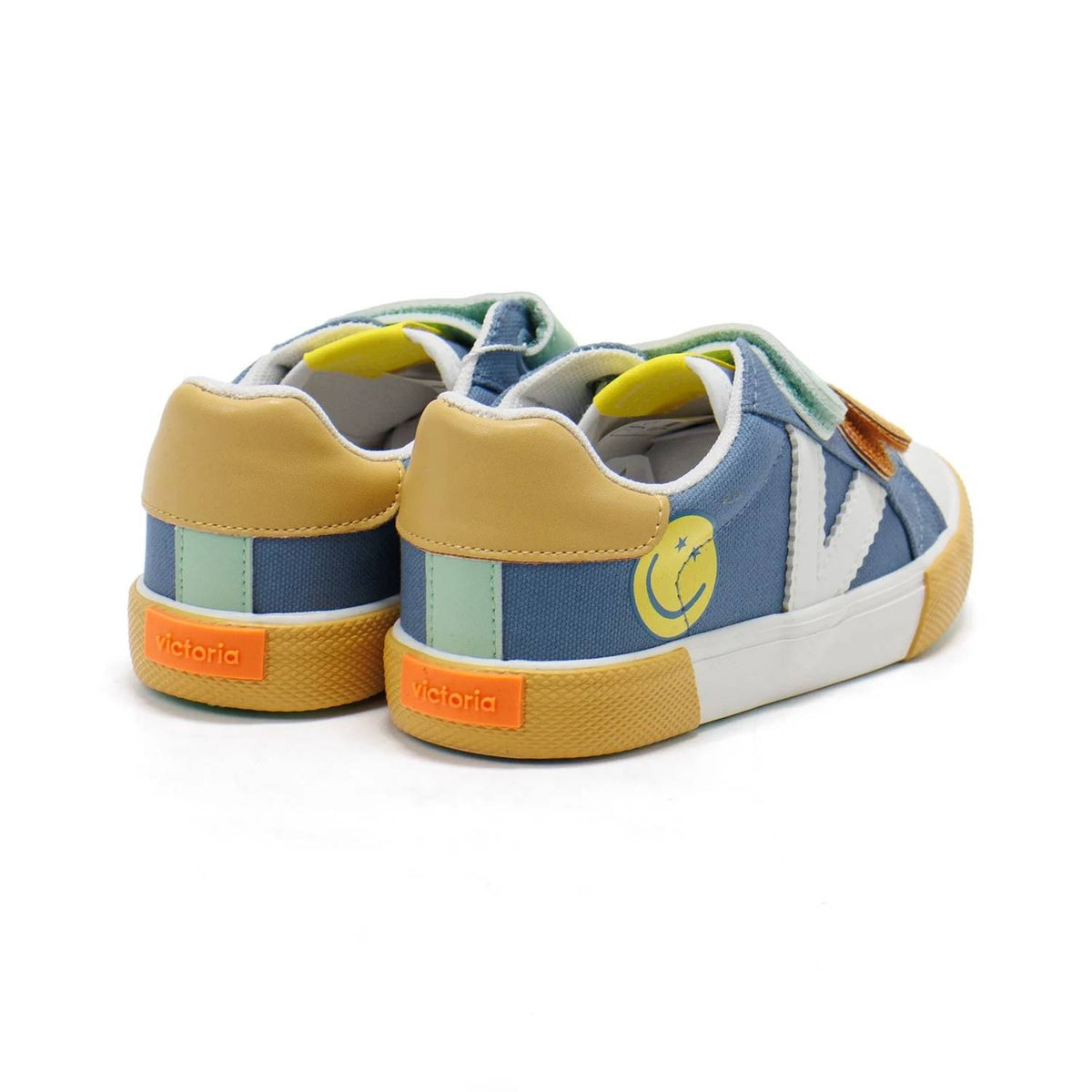 Victoria - Boy's Tribu Multicolour Print Strap Sneakers