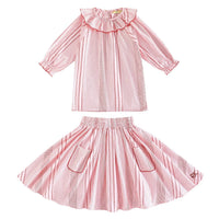 Retrokid - Girls Rosie Cotton Blouse & Skirt Set
