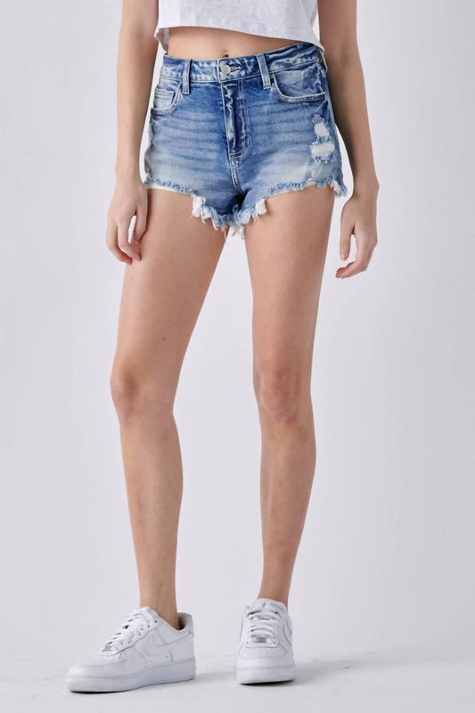 Distressed Jean Shorts