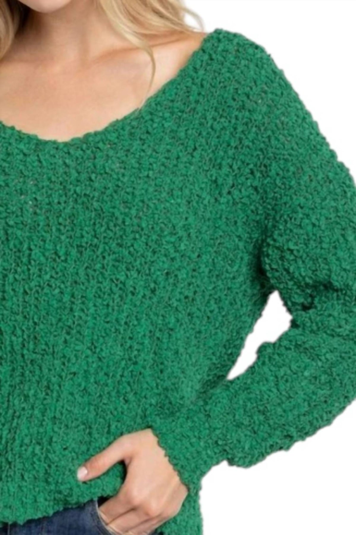 Sweet Generis - Loose Popcorn Knit Pullover