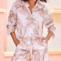 Tribal - Oasis Long Sleeve Button Front Shirt