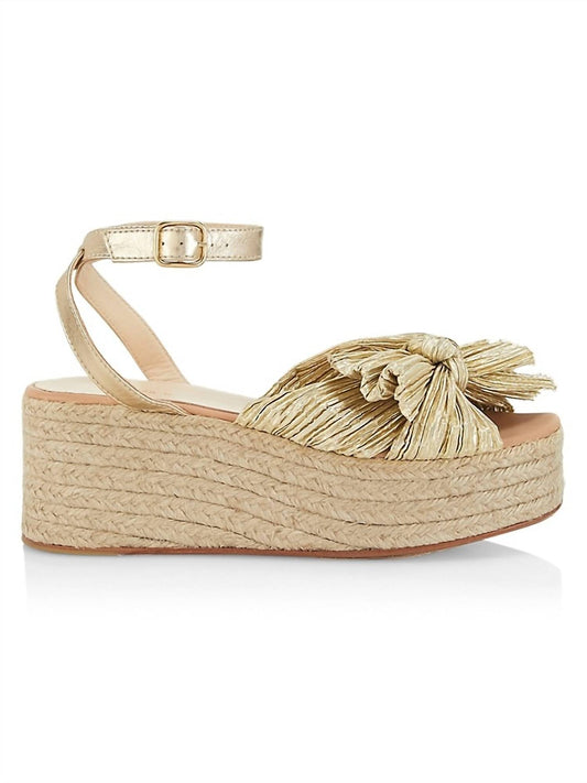 Loeffler Randall - Gaby Pleated Bow Braided Espadrille