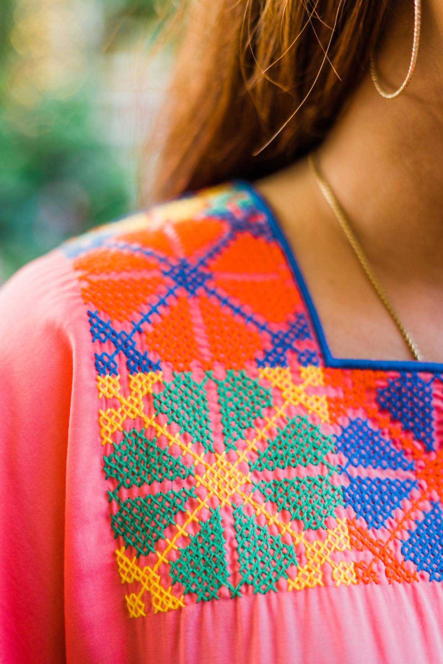 Layerz Clothing - Clementine Embroidered Neck Top