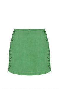 Carolina K - Embroidered Mini Skirt