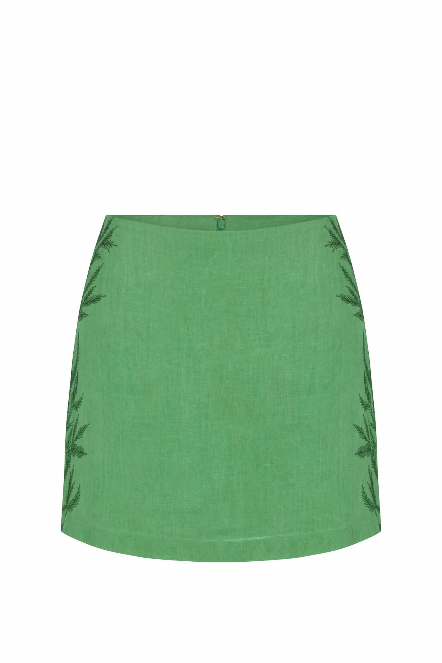 Carolina K - Embroidered Mini Skirt