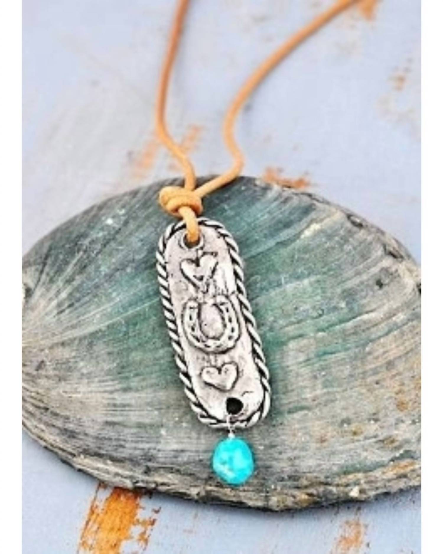 Island Cowgirl Women's Live To Ride Necklace in silver - women's jewelry