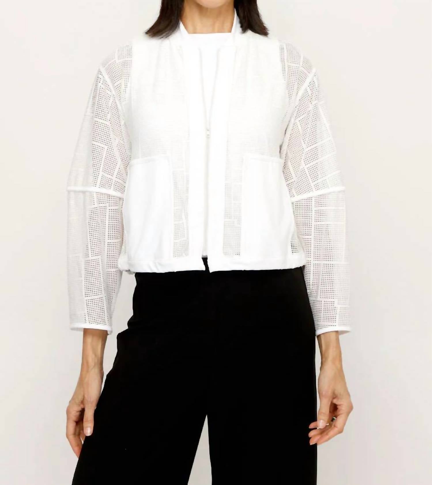 Sympli - Honeycomb Mesh Me Up Jacket - Plus