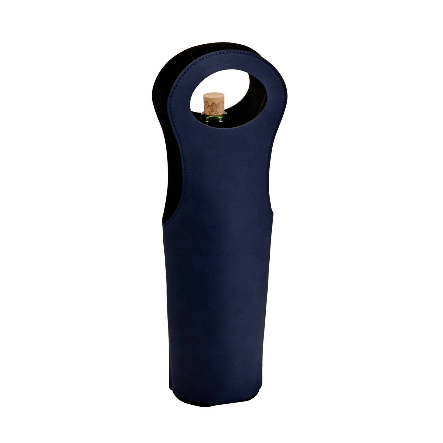 Creative Gifts International - Leatherette Wine Holder - 14.5"