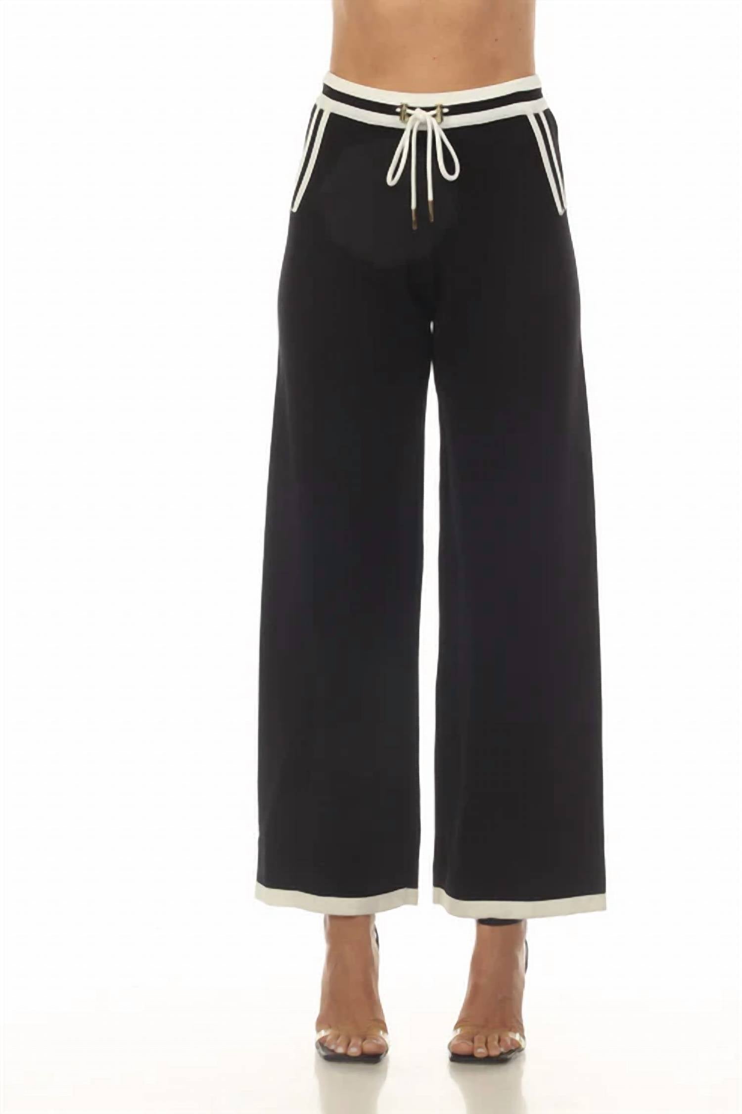 AZI kim pants in black - women's pants