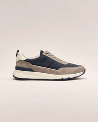 JOHNNIE-O Men's Prima Vintage Sneaker Shoe in navy gray - men's sneaker