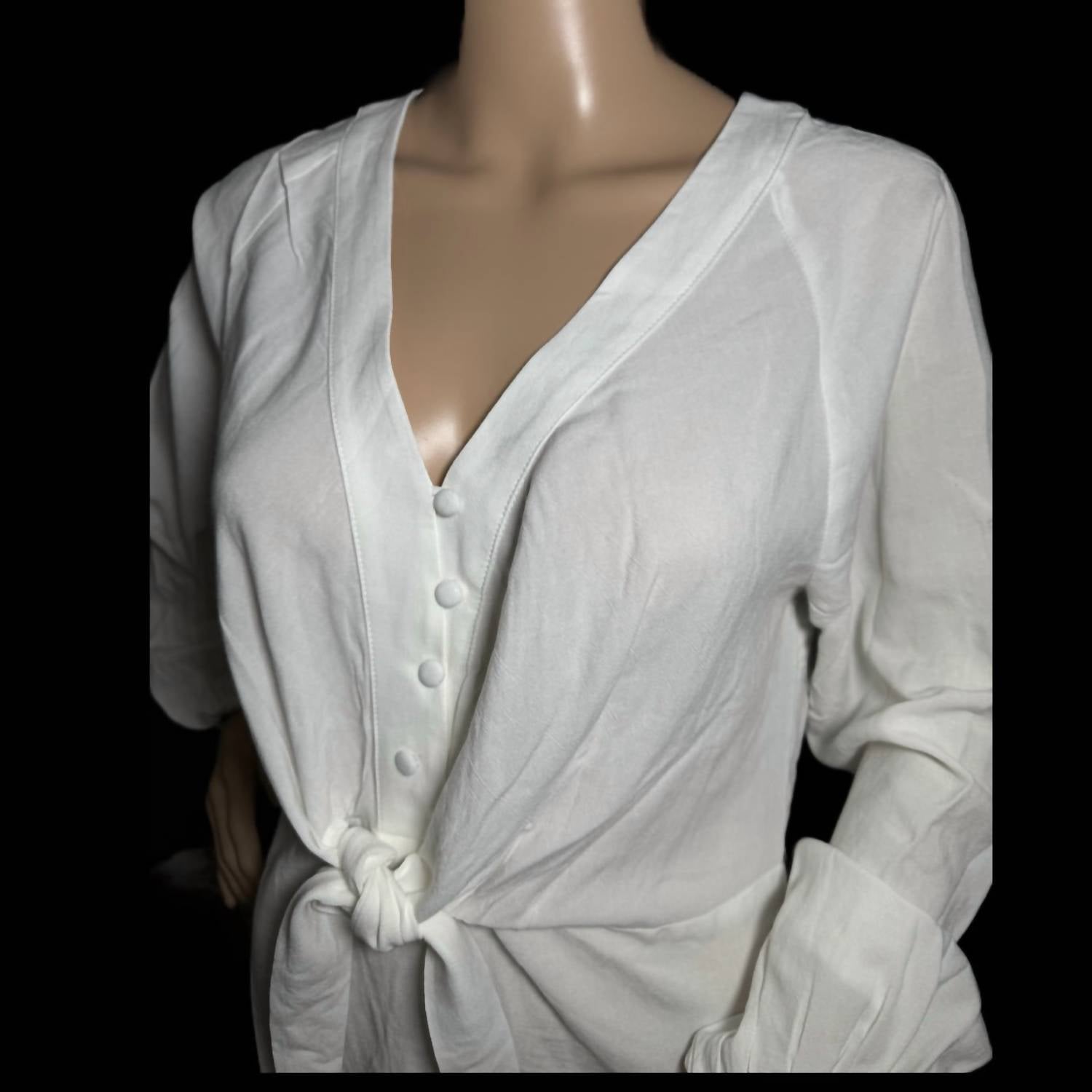Icebird - Long Sleeve V Neck Blouse