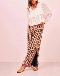 Nekane - Terracota Printed Long Pant