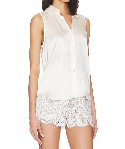 L'Agence - Emmy Sleeveless Silk Blouse