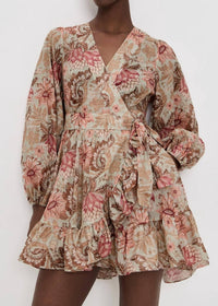 Zimmermann - Daylight Mini Wrap Frill Dress