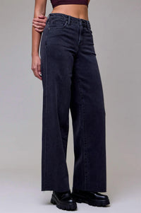 HIDDEN Nori Clean Cut Charcoal - women's jeans - detail view