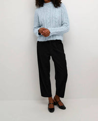 Kaffe - Kanaja Cable Knit Funnel Neck Pullover