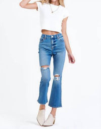 Dear John Denim - Jenna High Rise Cropped Flare Jeans