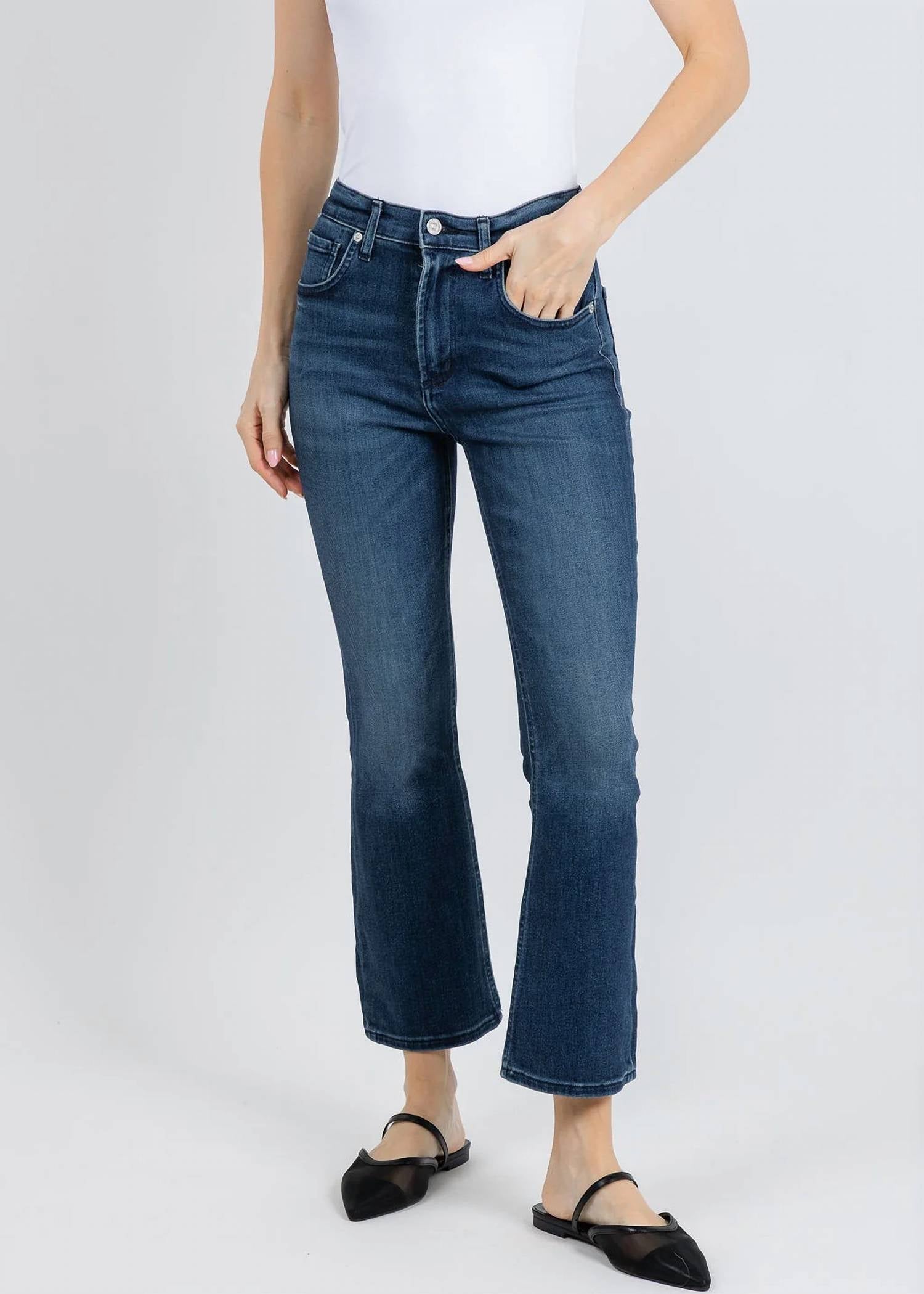 Citizens Of Humanity - Isola Mid Rise Cropped Boot Jeans