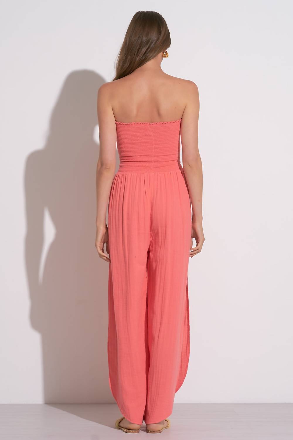 Elan - Strapless Split Seam Jumpsuit