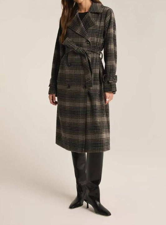 Z Supply - Jackie Plaid Trench Coat